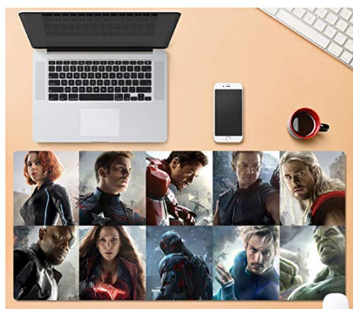 Alfombrilla De Ratón Para Juegos De Gran Tamaño, Niños Y Niñas En Celosía, Goma Duradera, Alfombrilla Para Computadora Portátil Para Juegos De Oficina