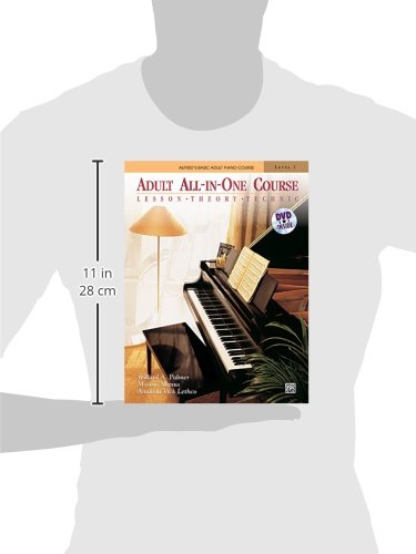 Alfred's Basic Adult All-In-One Course, Level 1: Lesson, Theory, Technic [With DVD] (Alfred's Basic Adult Piano Course)