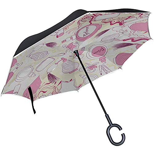 Alice Eva Paraguas invertido Paraguas inverso Perfume romántico Perfume Colorido Paraguas invertido Paraguas Grandes invertidos