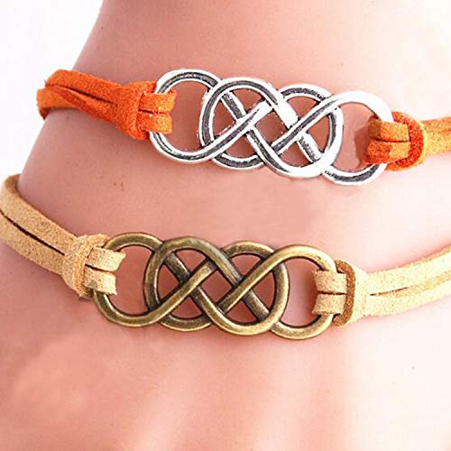 Allazone 70 Pz Aleación en Forma de Símbolo, Infinito Aleación Alambre para Manualidades, Joyería, Pulsera, Collar, Pendientes, Joyería, Accesorios de Decoración