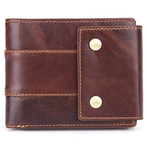 Almacenamiento de Billetera 14 Tarjetas Billetera Corta de Cuero para Hombres Día de San Valentín Esposa, Esposo, Padre, Madre, Amante, niña, Hombre, h