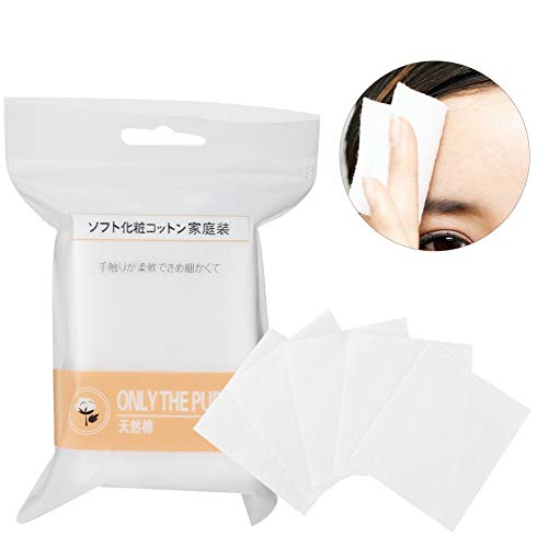 Almohadilla de algodón ligera o multicapa, desmaquillante cosmético y limpieza facial, húmeda y seca/limpia para la cara/desmaquillante (90 pcs)