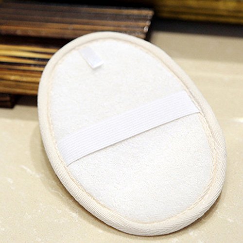 Almohadilla esponjosa esponjosa exfoliante, esponja esponjilla esponjilla lufa y esponja natural, esponja vegetal y material de tela de rizo Depurador esponja Loofa (6片)