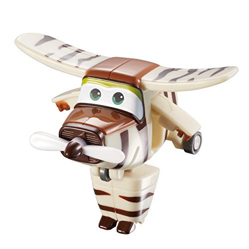 Alpha Animation & Toys- Super Wings YW710070 Mini Transform a Bots Bello Plane, marrón, color blanco (