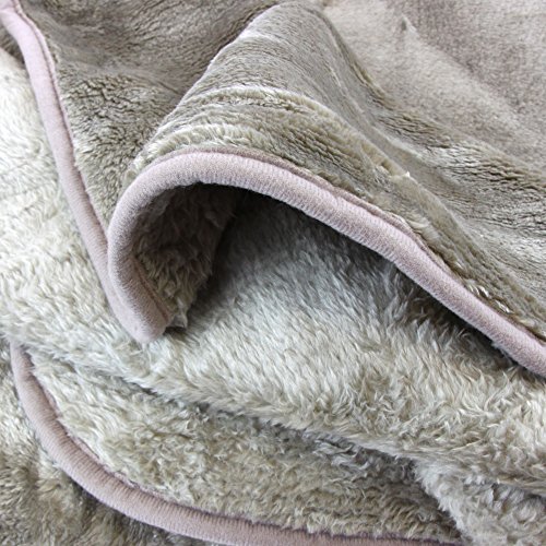 Amago Manta de sofá, Sensación de Cachemira, Marrón topo, 220 x 240 cm, 40024-71-2040