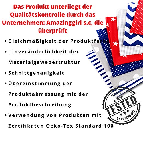 Amazinggirl - Tela de algodón 100% color blanco de 1,6 m x 0,5 m – Tejido para coser tejido de algodón liso Öko-Tex Standard 100