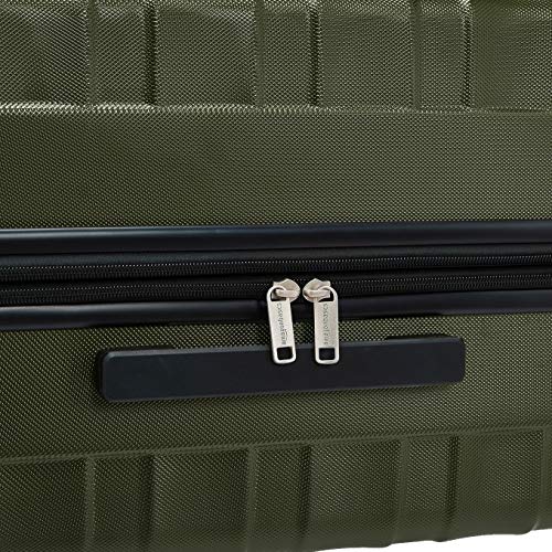 AmazonBasics - Maleta de alta calidad, rígida y sólida, 78 cm - Verde