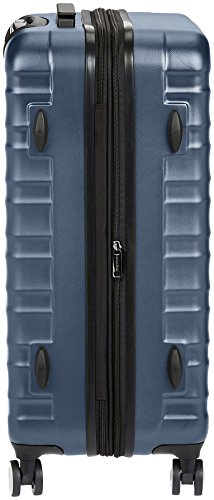 AmazonBasics - Maleta rígida de alta calidad, con ruedas y cerradura TSA incorporada - 78 cm, Azul marino