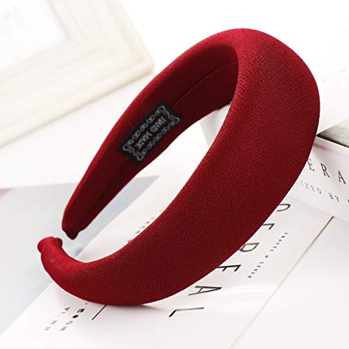 Amlaiworld Banda de Pelo de Esponja para Mujer Anillo de cáñamo de Espuma para Mujer Diadema Color de Caramelo Cuidado del Cabello Joyería Diadema Se Puede Combinar con una Camisa de Falda