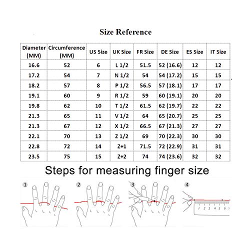 Amody 1 par Sus y Sus promesas Anillo de Acero Inoxidable Parejas de Compromiso de Boda Bandas Anillo Amor Infinito Grabado Her Demon y His Angel Mujeres tamaño 12 Hombres tamaño 12