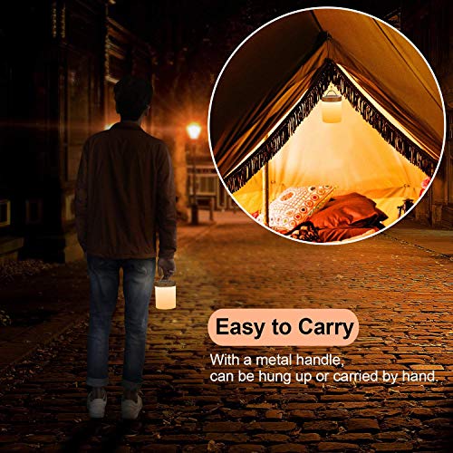 Amouhom Lámpara Nocturna de Control Táctil, lamparas de mesita de noche Portable con Batería Recargable, Lámparas para Dormitorio, 6 Colores Y 16 Cambiantes, el Mejor Regalo para Niños y Amigos