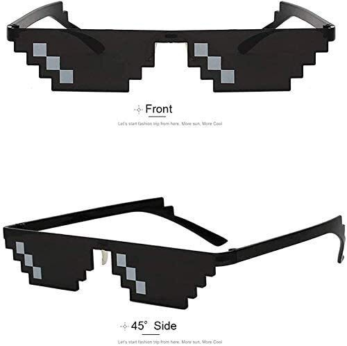 Anas Mosaico Gafas de Sol Gafas de Sol Gafas de Sol Usted Mismo con la Manera de Estar 8-bit píxeles Unisex del Juguete del Estilo Sombras