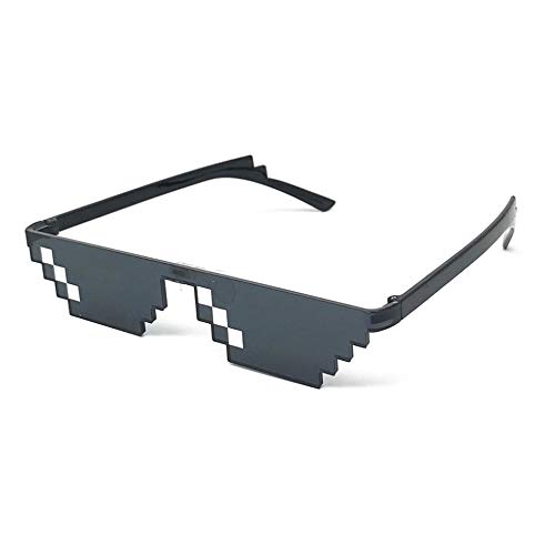 Anas Mosaico Gafas de Sol Gafas de Sol Gafas de Sol Usted Mismo con la Manera de Estar 8-bit píxeles Unisex del Juguete del Estilo Sombras