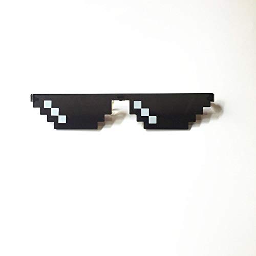 Anas Mosaico Gafas de Sol Gafas de Sol Gafas de Sol Usted Mismo con la Manera de Estar 8-bit píxeles Unisex del Juguete del Estilo Sombras