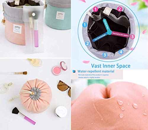 ANDERK 4 Piezas Neceser Viaje Mujer Bolsa Aseo Neceser Niña, Bolsas de Cosméticos, Neceser Maquillaje Mujer