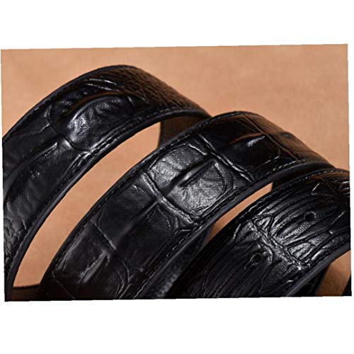 Angoter El Hombre De La Correa Cinturones Famosos Hombres del Cuero Genuino De La Correa De Cintura De La Boda León Cocodrilo 120cm