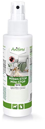 AniForte Spray antiácaros para Perros y Gatos 100 ml - Spray antiácaros para una Defensa eficaz contra Insectos y parásitos. Protección contra infestación de ácaros