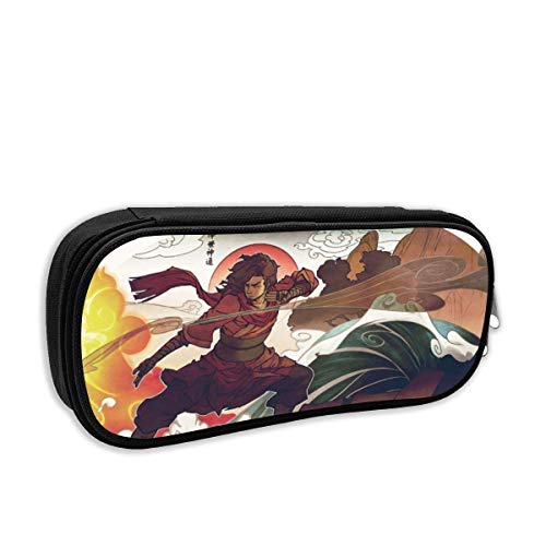 Anime-Avatar-The-Last-Airbender Estuche para lápices Papelería Bolsa multifunción Oficina portátil Organizador de gran capacidad-Monedero Bolsa de cosméticos