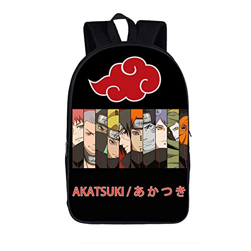 Anime japonés Akatsuki Pein/The Sharingan/Monkey D. Luffy/Saiyan SON GOKU mochila adolescente mochila niños mochilas escolares