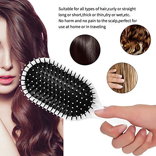 Anime Naruto Uchiha Sasuke - Cepillo para el pelo con forma de bola antiestática para el cabello sensible y dañado seco