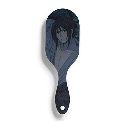 Anime Naruto Uchiha Sasuke - Cepillo para el pelo con forma de bola antiestática para el cabello sensible y dañado seco