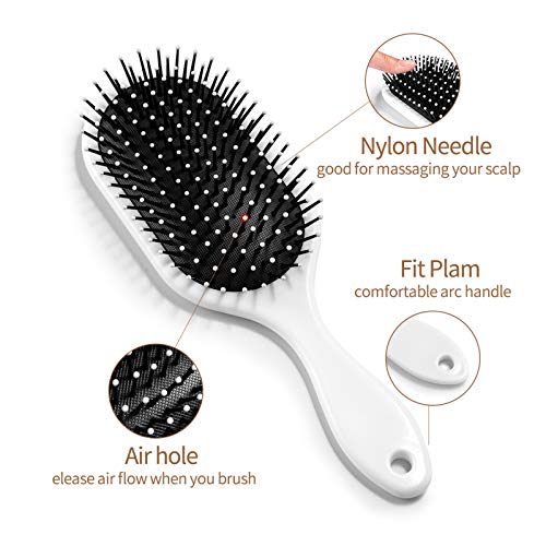 Anime Naruto Uchiha Sasuke - Cepillo para el pelo con forma de bola antiestática para el cabello sensible y dañado seco