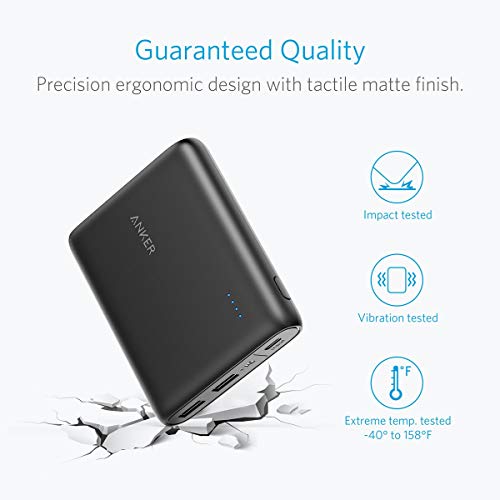 Anker PowerCore 13000mAh USB C Entrada Power bank con 2 puertos USB, PowerIQ y tecnología VoltageBoost para Galaxy S8, S8 +, la nueva MacBook, Google Pixel, Nexus 5X / 6P, HTC 10 y más