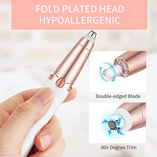 ANLAN Afeitadora de Cejas Eléctrica Eyebrow Trimmer Cejas Recortador Flawless Depilador de Cejas para Mujer