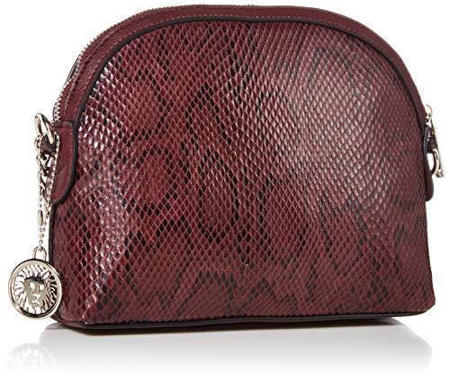 Anne Klein Mini Dome bandolera, Morado (Sangre de toro), Talla única