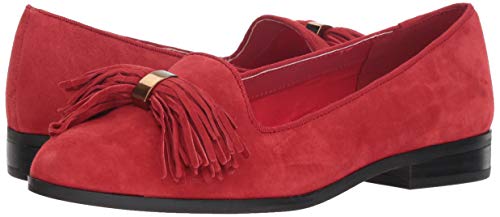Anne Klein Mujeres Dixie Mocasín, Red, Talla 6