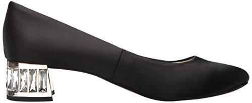 Anne Klein Mujeres Haedyn Punta Redondeada Zapatilla Clasica Escarpín, Black Fabric, Talla 6.5