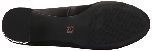 Anne Klein Mujeres Haedyn Punta Redondeada Zapatilla Clasica Escarpín, Black Fabric, Talla 6.5