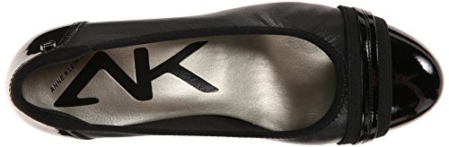 Anne Klein – zapato de tacón bajo, zapato de cuero para mujer