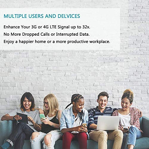 ANNTLENT Amplificador gsm 3G 4G Tri-Banda Repetidor gsm 800/900/2100MHz Amplificador Señal Movil para el Hogar/Oficina Compatible con Movistar/Orange/Yoigo/Vodafone
