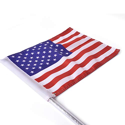 Antena de látigo LED RGB iluminada de 3 pies y 4 pies con bandera y control remoto para Polaris RZR ATV Antena de látigo UTV Quad Sand Dune Buggy Flag Poles para camiones (3FT)