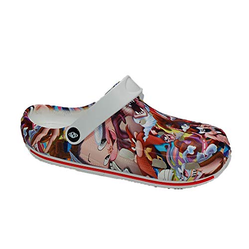 Anyovi. Zueco Sanitario Divertido Looney Tunes Serigrafiado,Transpirable,Suela Antideslizante, Muy Ligero 240 Gramos par. - Unisex-Adulto Talla: 39 Color: Multicolor