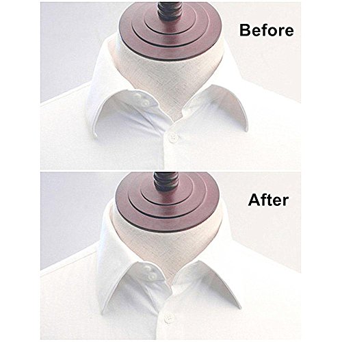 Aolvo 40 Refuerzos de cuello de metal refuerzos de cuello de camisa para hombres, el mejor regalo para el padre esposo, 4 tamaños mixtos (2.2 / 2.5 / 2.7 / 3 pulgadas), Sin imán