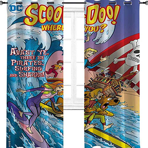 Aotuma - Cortinas opacas para dormitorio con ojales, aislamiento térmico, para sala de estar, 160 cm de ancho x 72 pulgadas de largo