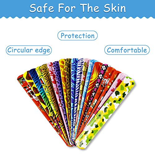 aovowog 36 PCS Pulseras de Juguete Bofetadas Slap Bracelets Snap Pulsera Banda de Pulsera para Regalo de Fiesta de Cumpleaños