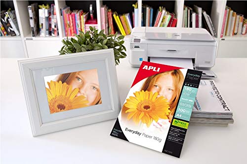 APLI 11833 - Papel (Gloss, Color blanco, 210g, 210 297)
