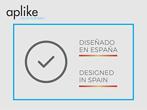 APLIKE BATHROOM LIGHTING Espejo baño con Luz 80x80cm + antivaho. 30 W. Espejo de Pared baño. [Clase de eficiencia energética A++], Iluminación LED, Moderno Led 744Lumenes, 30w 5700kluz Brillante.