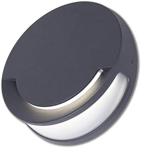 Aplique de aluminio para exteriores, LED resistente al agua de alto brillo de 9 W, luz de seguridad, utilizada para el pasillo del parque del corredor del balcón de la sala de estar, blanco frío Luz