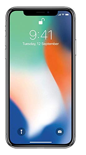 Apple iPhone X 64GB Silver (Renewed)