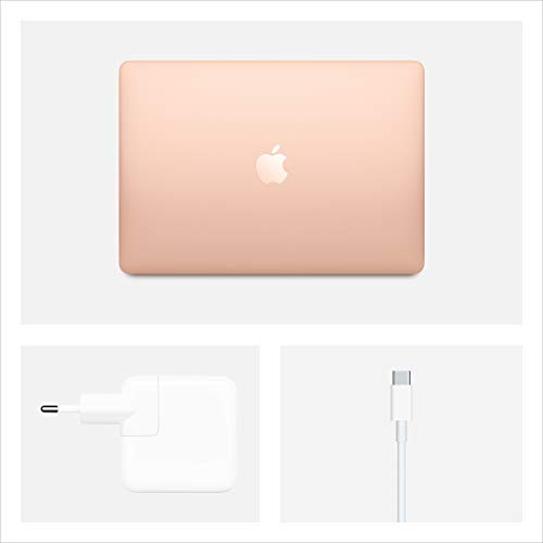 Apple MacBook Air Oro Portátil 33,8 cm (13.3") 2560 x 1600 Pixeles Intel® Core i3 de 10ma Generación 8 GB LPDDR4x-SDRAM 256 GB SSD Wi-Fi 5 (802.11ac) macOS Catalina MacBook Air, Intel®