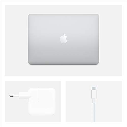Apple MacBook Air Plata Portátil 33,8 cm (13.3") 2560 x 1600 Pixeles Intel® Core i3 de 10ma Generación 8 GB LPDDR4x-SDRAM 256 GB SSD Wi-Fi 5 (802.11ac) macOS Catalina MacBook Air, Intel