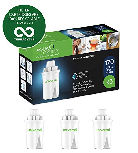 Aqua Optima RUF303 - Filtro de agua universal, paquete de 3