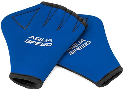 Aqua Speed® Guantes DE Agua | Aqua Fitness | Entrenamiento de natación | Palmeados | Neopreno | Resistente al Cloro | S-XL, Tamaño:XL