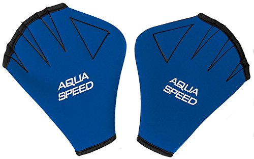 Aqua Speed® Guantes DE Agua | Aqua Fitness | Entrenamiento de natación | Palmeados | Neopreno | Resistente al Cloro | S-XL, Tamaño:XL