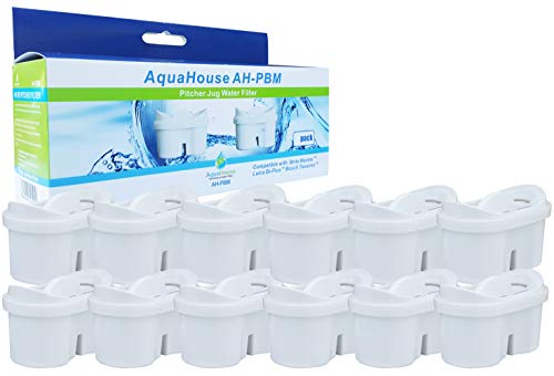 AquaHouse AH-PBM filtros de cartucho compatibles con Brita Maxtra - 12 unidades