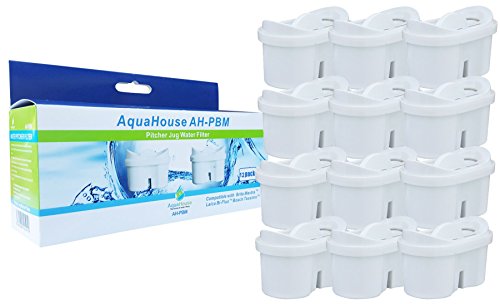 AquaHouse AH-PBM filtros de cartucho compatibles con Brita Maxtra - 12 unidades